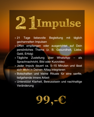 Ein Flyer mit Infos zu der 21 Impulsereihe